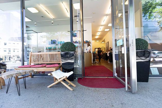 Eingangsbereich vom Friseursalon in Dornbirn